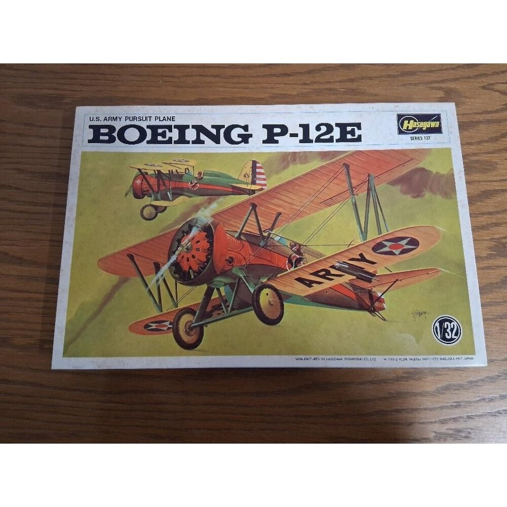 Hasegawa Boeing P-12E 1/32 Scale Model Kit U.S. Army Pursuit Plane Series 132 Vi